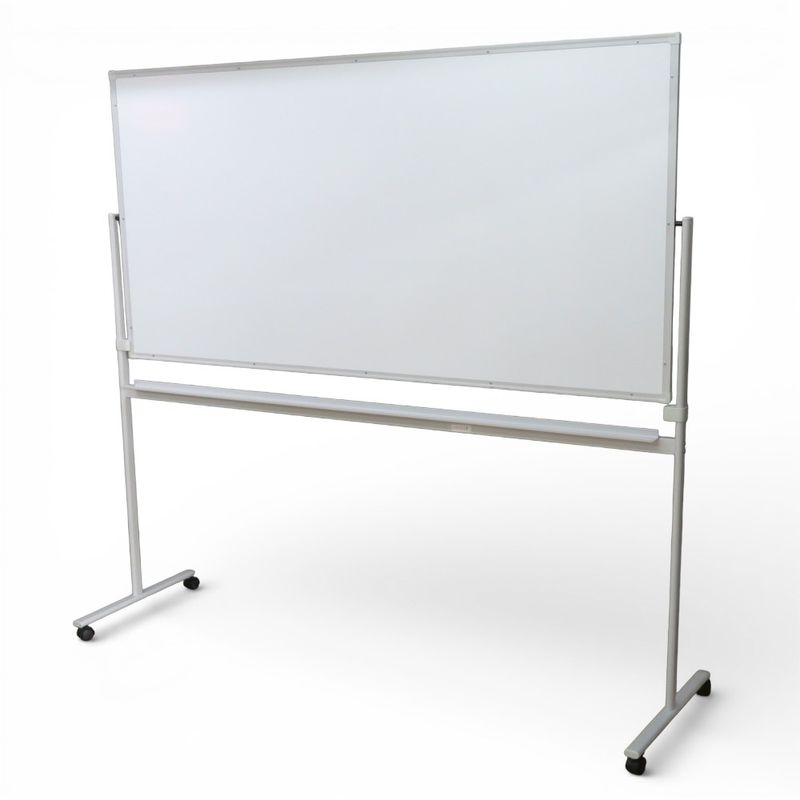 プラス 両面 自立式ホワイトボード PWT-1809DSJ　白板 移動式 キャスター ペントレー YH20381 中古 配送サイズ450