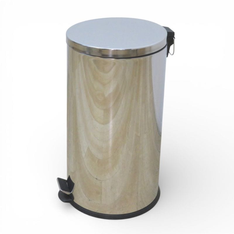 【中古】ミヤグチ企販 ダストボックス DST-40L シルバー 40L ゴミ箱 ステンレス ペダル式 中古オフィス家具 KK20534