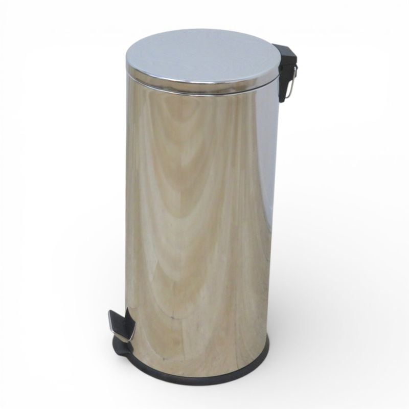 【中古】ミヤグチ企販 ダストボックス DST-30L シルバー 30L ゴミ箱 ステンレス ペダル式 中古オフィス家具 KK20535