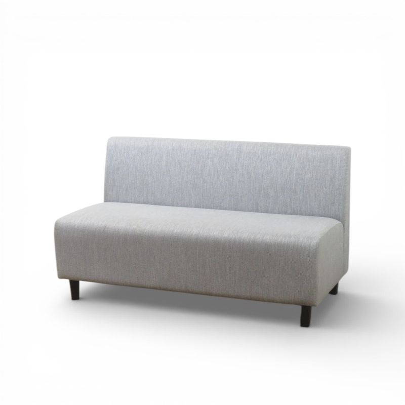 2人用ソファ W1200 D580 H680 ライトグレー 2Pソファ 応接ソファ　ロビーソファ ファブリック 中古 AG19894 配送サイズ300