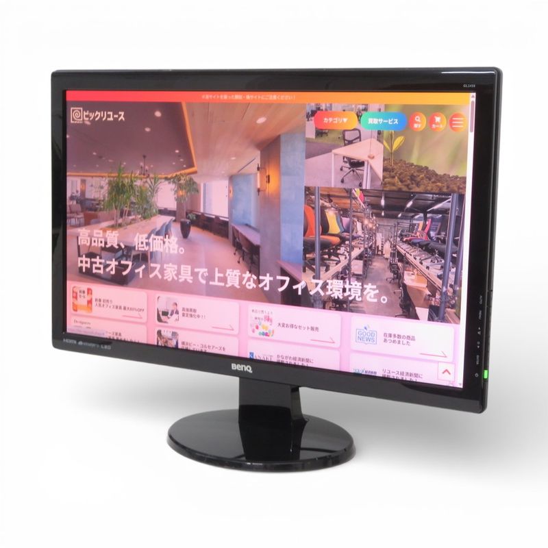 ベンキュー 24インチ液晶モニター GL2450-T ブラック ディスプレイ 中古 YH19701 