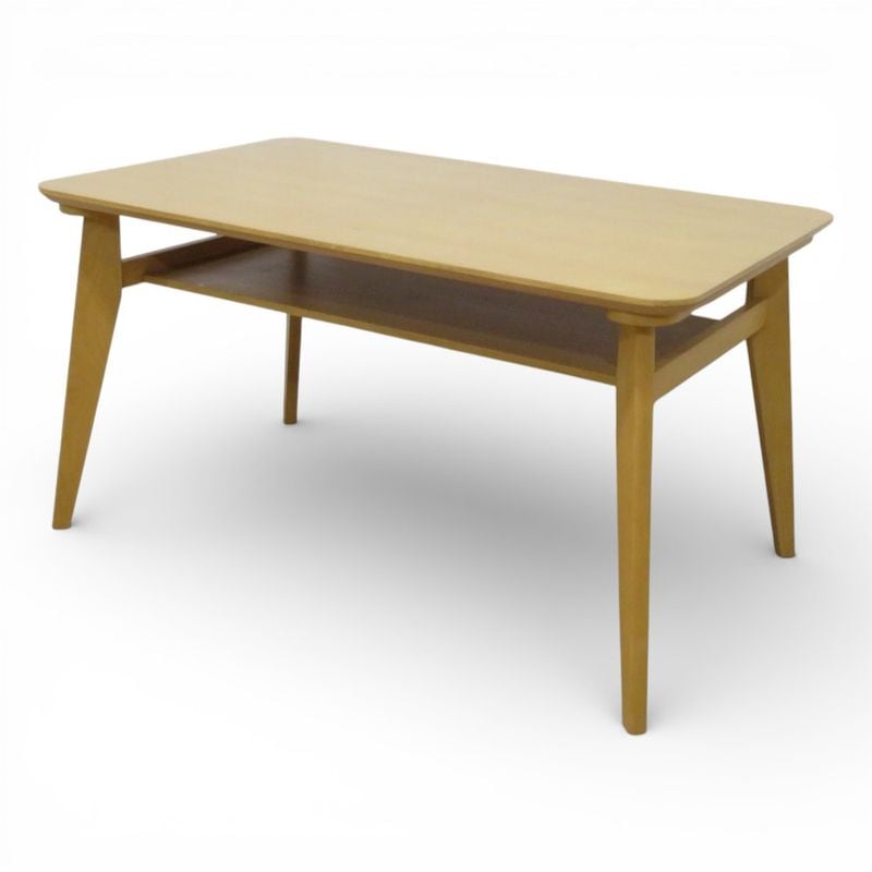 ニトリ リビングダイニングテーブル 幅1200 奥行750 高さ650mm ロイズ NA ナチュラル 木目調 ミーティングテーブル KK20411 中古1 配送サイズ300