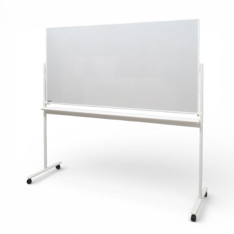 オカムラ 両面自立式ホーローホワイトボード 幅1900mm (1800×900) 43805E G975 ホワイト 白板 4380シリーズ ペントレー KK19344 中古 配送サイズ450