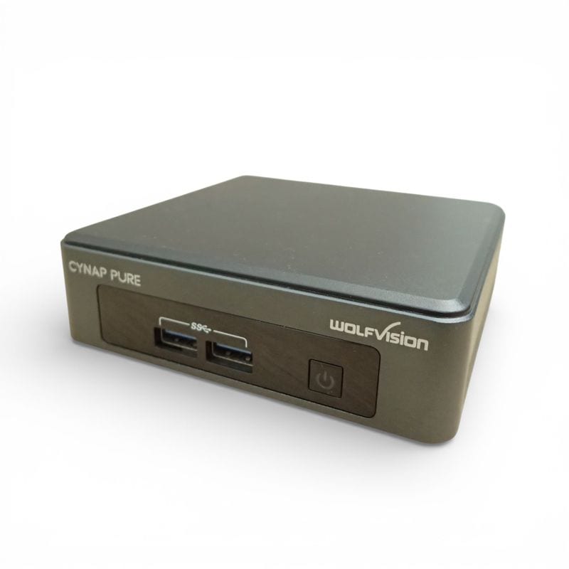 WolfVision ウルフヴィジョン CYNAP　PURE ワイヤレスプレゼンテーションシステム NUC7i3DNK ブラック 中古 EG17821-1 配送サイズ60