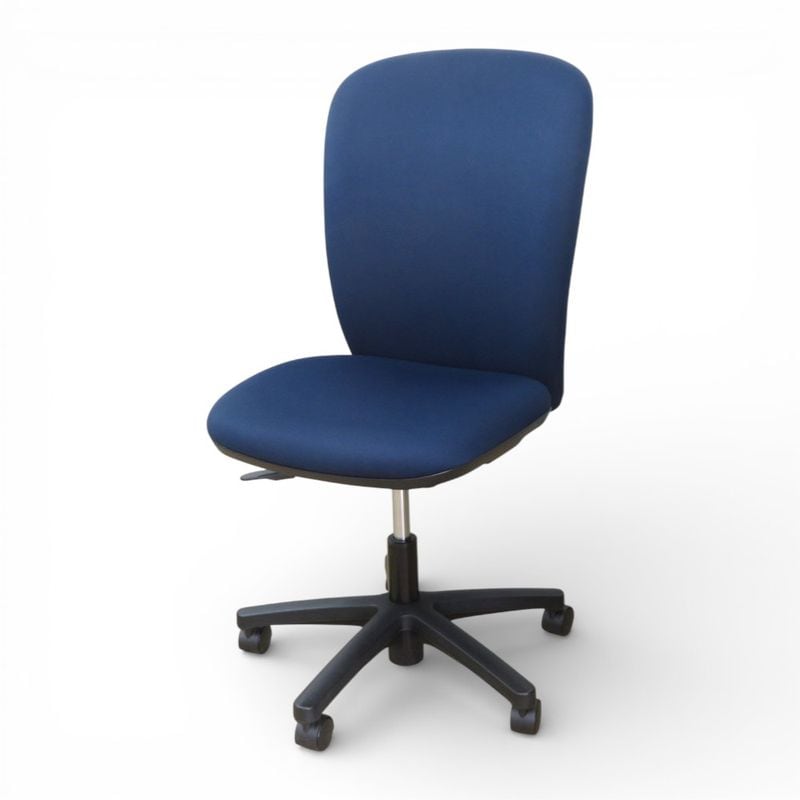 イトーキ オフィスチェアリエット  KT-330PG-TI ブルー 肘無し 事務椅子 デスクチェア 中古 YH20575