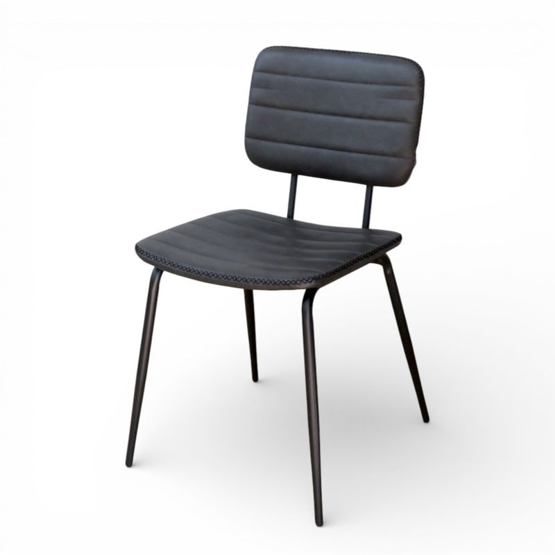 イケア IKEA KAUSTBY ダイニングチェア 木製 ブラック 肘無 椅子 イス