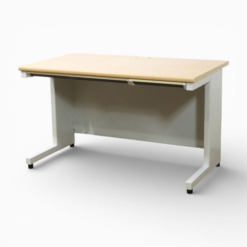 プラス 平デスク フラットライン SP-T127 ナチュラル W1200 D700 H700 事務机 オフィスデスク 平机  AG20608 中古