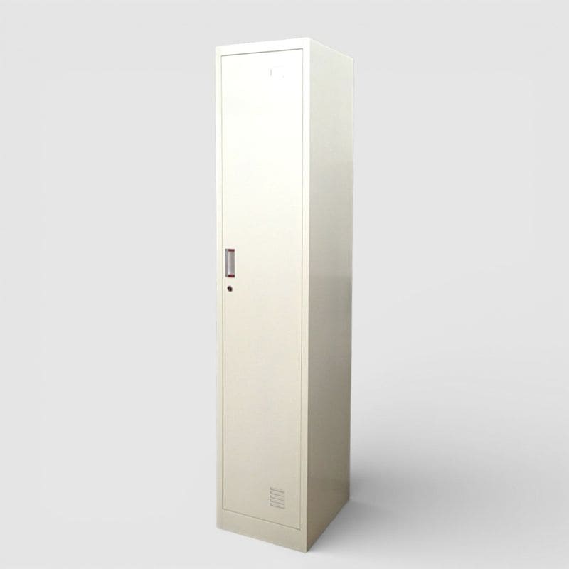 1人用ロッカー W385 D450 H1850 ホワイト 1Pロッカー 中古 YH20578