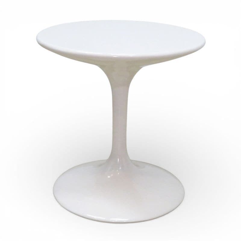 チューリップサイドテーブル ホワイト 直径500mm 高さ525mm 円形 丸テーブル ラウンドテーブル 中古 KK19200 