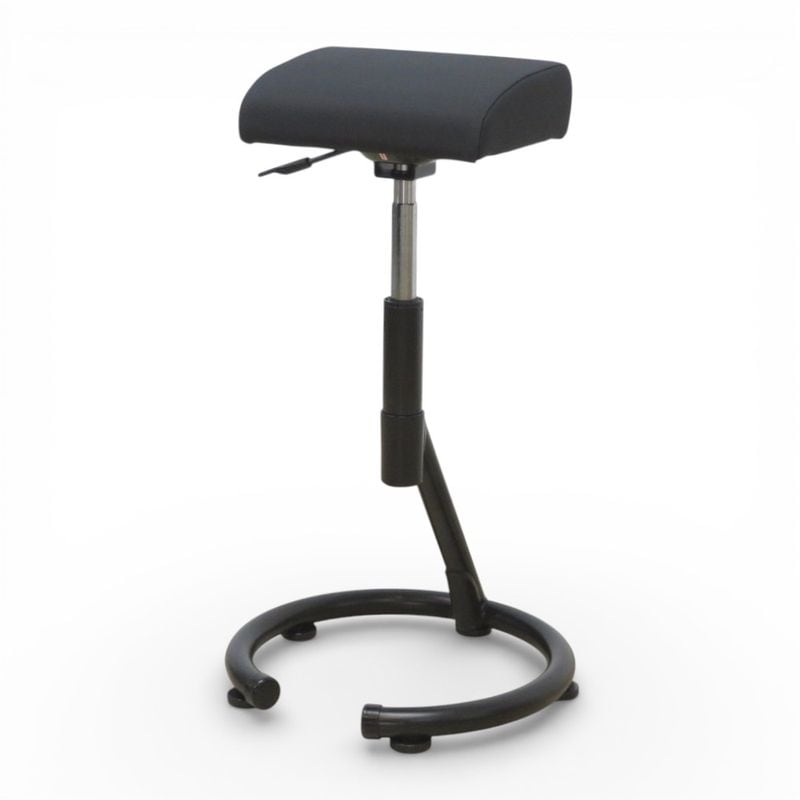 ミヅシマ工業 レジチェア 昇降式スツール LG-01 ブラック ハイスツール レジ用 立ち仕事用 腰掛け椅子 中古 KK20128 配送サイズ180