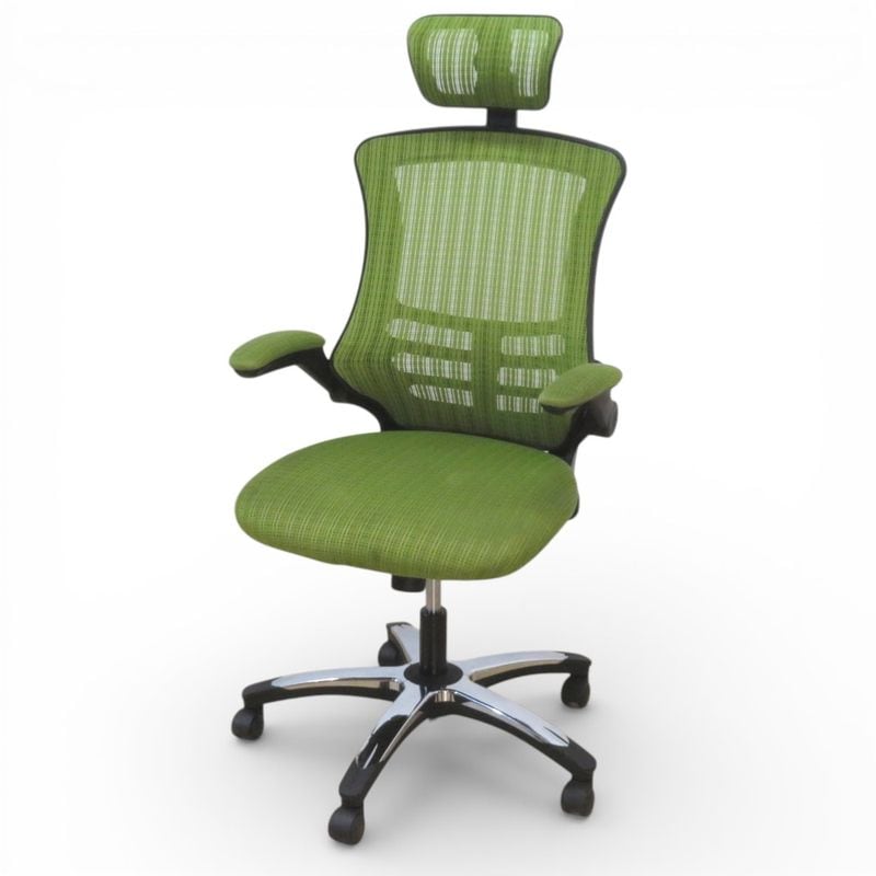 【中古】 不二貿易 オフィスチェア アームアップチェア マスターⅢ ZP-805 ブラック ハイバック ヘッドレスト付き 肘付き 中古オフィス家具 KK20623