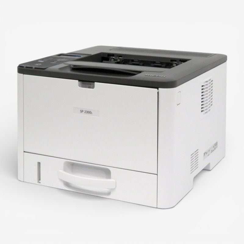 リコー レーザープリンター SP 2300L ホワイト モノクロ専用 無線LAN対応 スマートデバイス対応 印刷機 OA機器 中古 EG19409-1