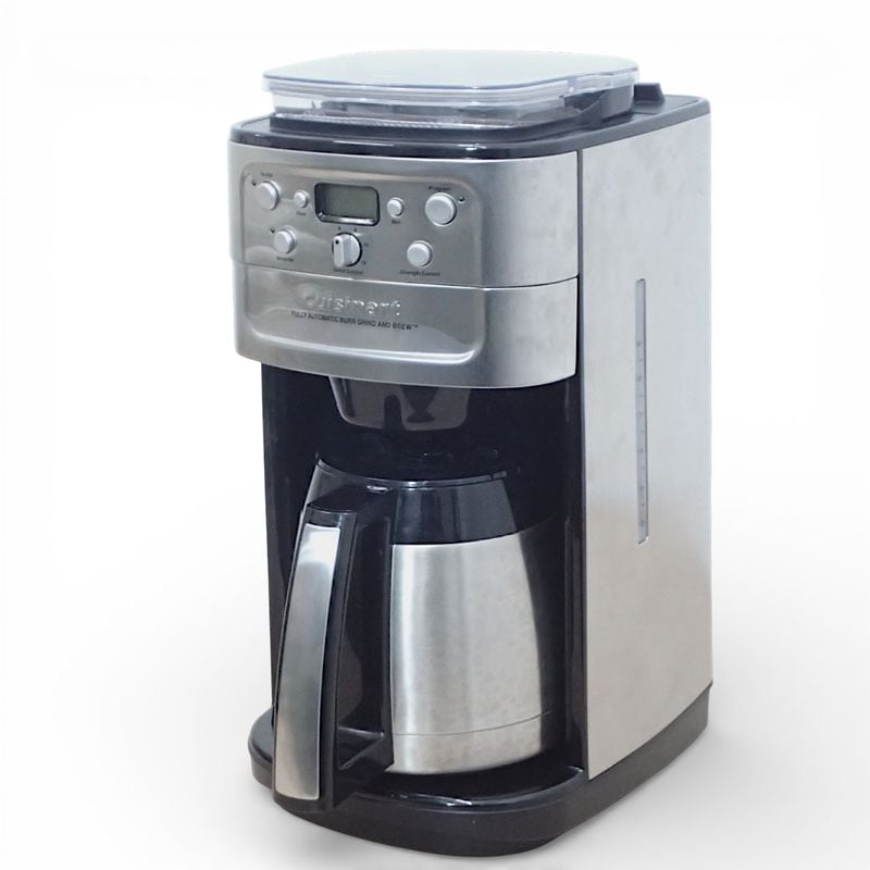 Cuisinart コーヒーメーカー 12カップ ミル付全自動コーヒーメーカー ブラック/シルバー DGB-900PCJ2 ミル付き 全自動 1.7L EG20195 中古