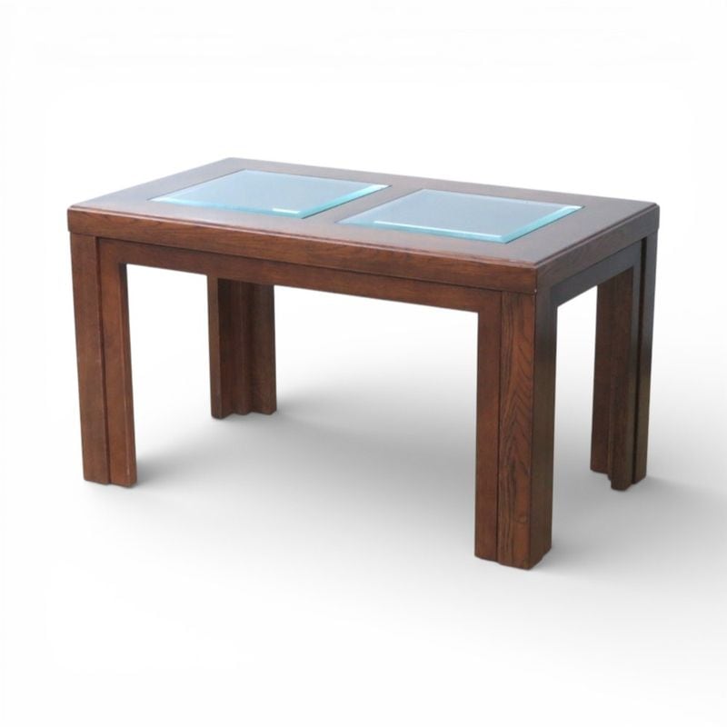 【中古】カリモク ドマーニ domani ローテーブル 幅795 奥行460 高さ450mm ブラウン 天然木 高級テーブル 応接センターテーブル YH20638