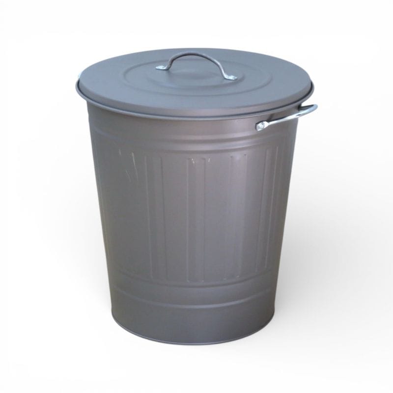 イケア KNODO ダストボックス グレー 中古 YH19875 配送サイズ160