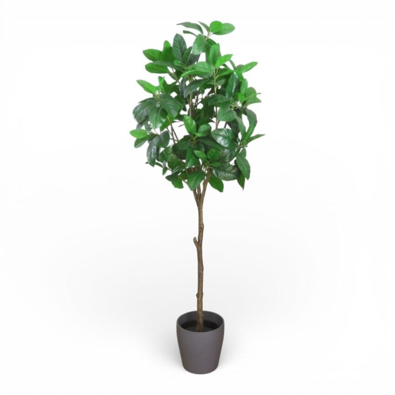イケア フェイクグリーン＆PERSILLADE鉢カバーセット　人工植栽約 135㎝ 観葉植物 YH20396 中古