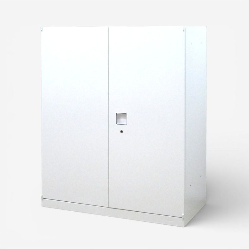 【中古】オカムラ レクトライン 4B313Y ZA75 両開き書庫 W900 ホワイト 中古オフィス家具 KK20707