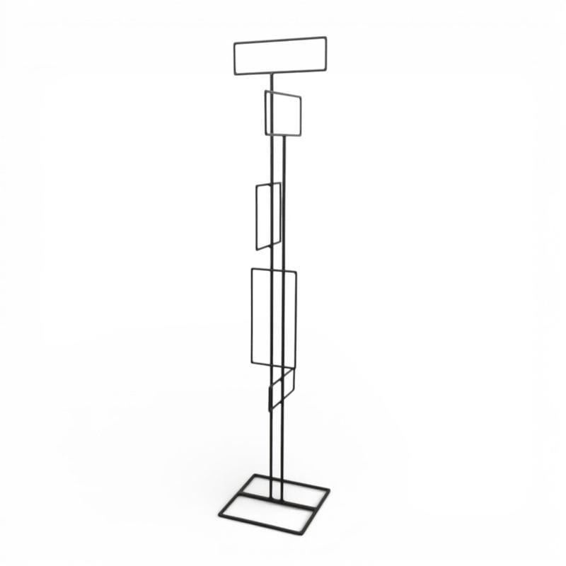 コートハンガーラック ブラック アイアン 洋服掛け ポールハンガー中古 KK20655