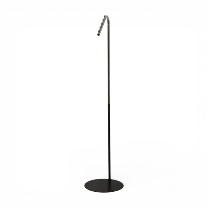 林製作所 斜め掛けコートハンガー 3-003MH ブラック/シルバー ハンガーラック ポールハンガー 中古 YH20664