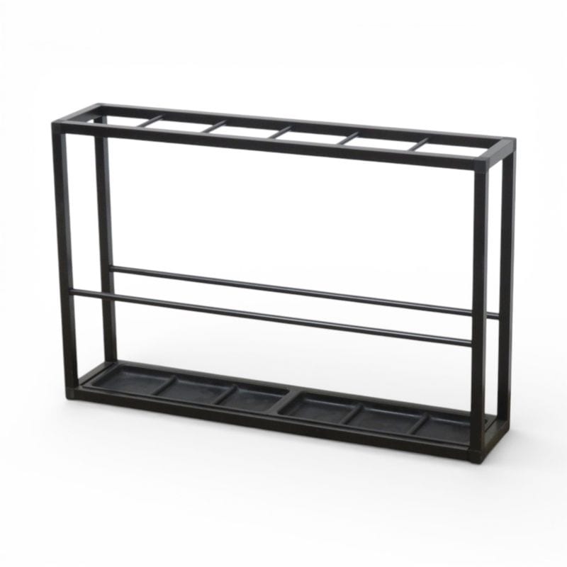 【中古】 コクヨ 傘立て US-45BK ブラック 幅760mm 奥行160mm 24本収納 アンブレラスタンド 滴受け 玄関家具 中古オフィス家具 AG20666 