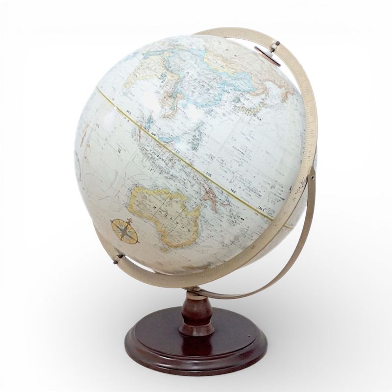 リプルーグル  リノックス型 地球儀 ブラウン 日本語版 直径30㎝ インテリア 中古オフィス家具 EG20645 配送サイズ140