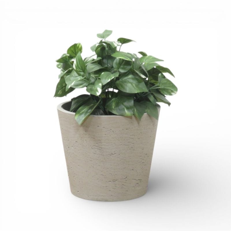 【中古】ポトス フェイクグリーン ホワイト 人工観葉植物 植栽 鉢植え インテリア AG20672