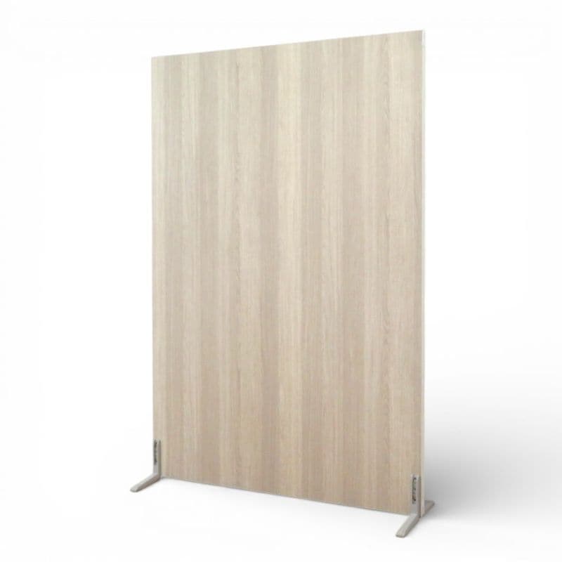 【中古】 自立式ローパーテーション ナチュラル 木目調 W1200 D400 H1830 安定脚付 衝立 間仕切り  KK11813-1 中古オフィス家具