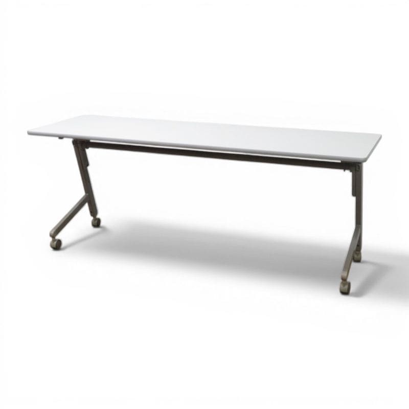 【中古】イトーキ スタックテーブル THM-186LX-W7 ニューグレー 幅1800mm サイドフォールド 跳ね上げ式 YH20758 中古オフィス家具