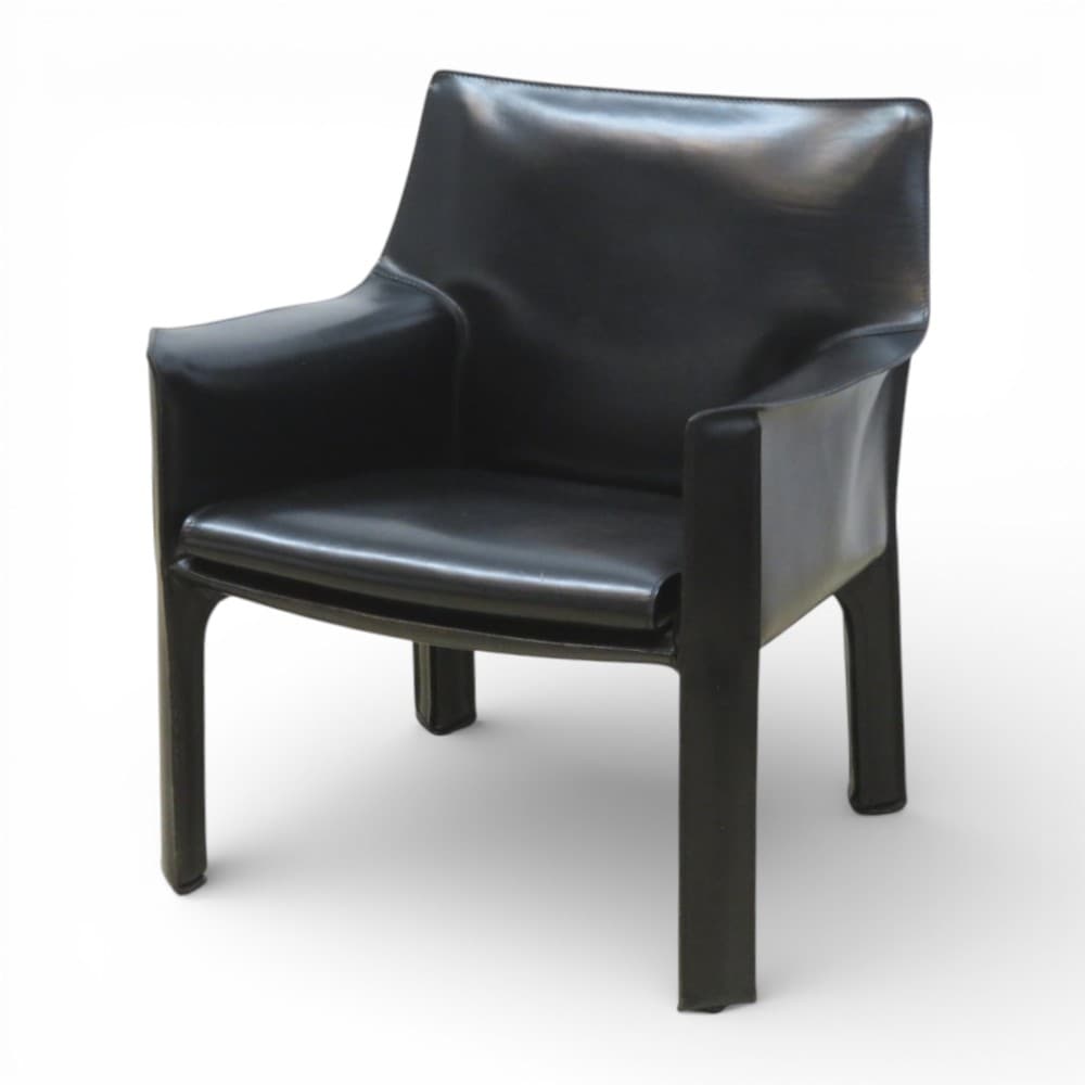 Cassina CAB 414 キャブ アーム付1人掛け 中古】 Cassina 414 CAB ラウンジチェア ブラック 1シーター キャブ