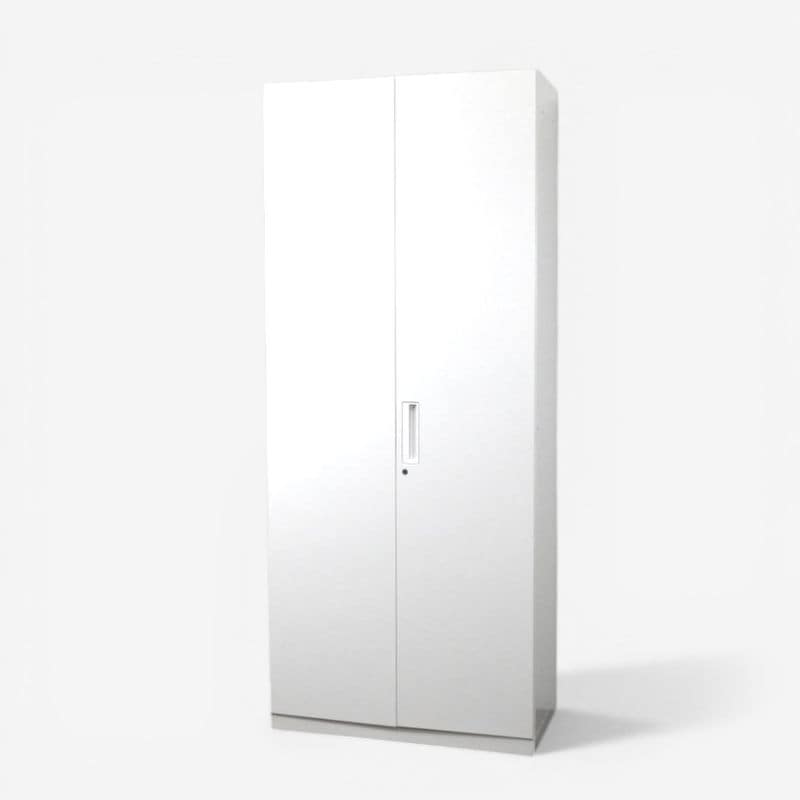 【中古/良品】コクヨ 両開きハイキャビネット エディア BWUH-S89SAWN MK ホワイト 観音開き書庫 書類棚 収納家具 ラッチ機構 中古オフィス家具 AG20774 