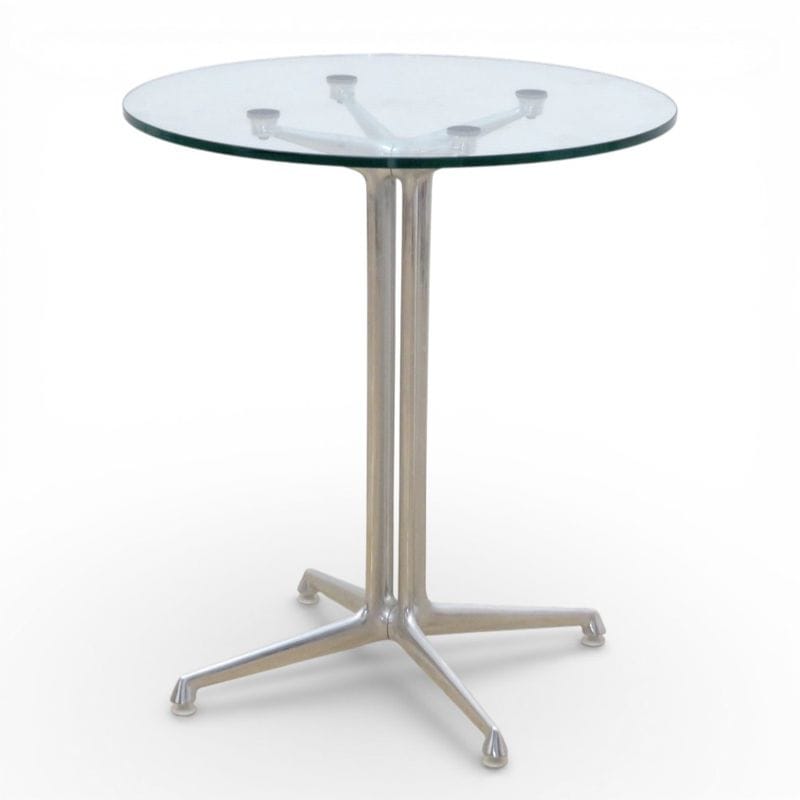 【中古 /美品】ハーマンミラー ラフォンダ ガラステーブル アレキサンダー・ジラード W600 D600 H675 Herman Miller 中古オフィス家具 KK20762