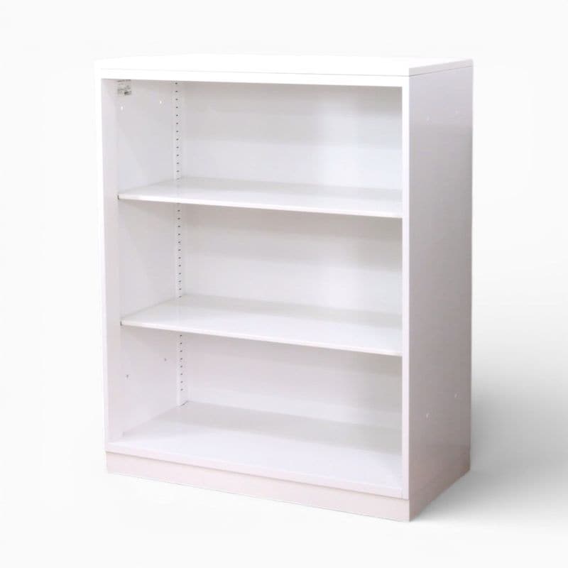 【中古】コクヨ オープン書庫 エディア BWUH-K59SAW ホワイト キャビネット スチール書棚 3段 中古オフィス家具 YH20776