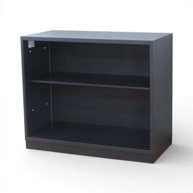 【中古】コクヨ オープン書庫 エディア BWUH-K39 E6A ブラック キャビネット 収納庫 書棚 2段 中古オフィス家具 YH20777