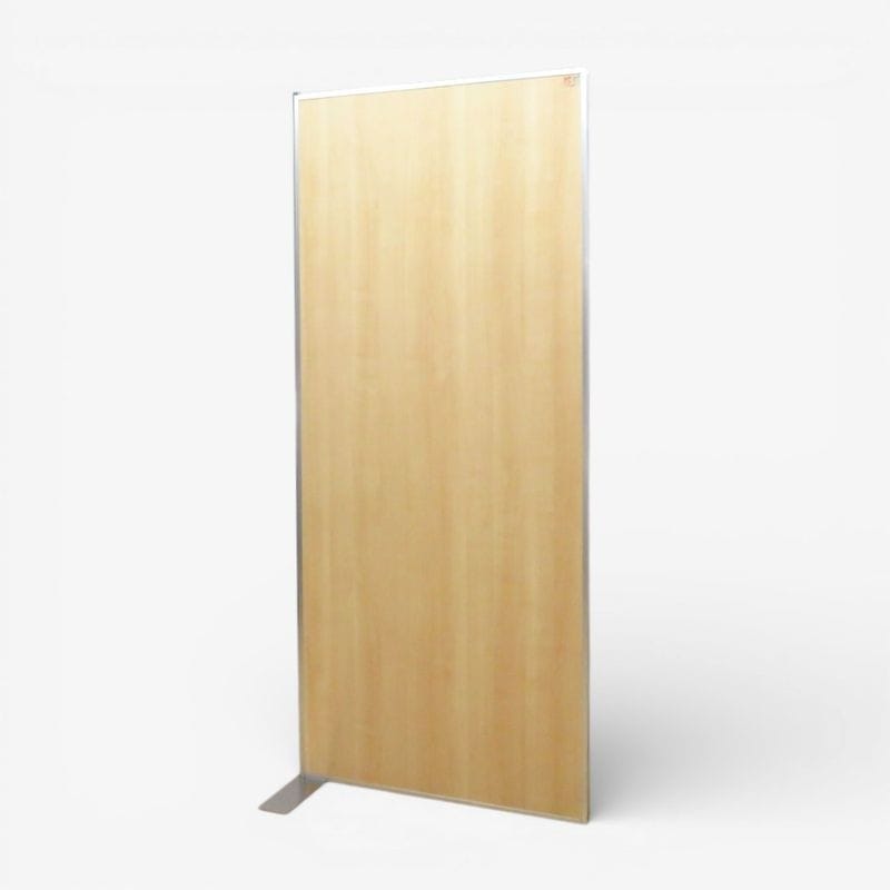 【中古/美品】自立式ローパーテーション ナチュラル 木目パネル 安定脚 衝立 仕切り 中古オフィス家具 KK16127