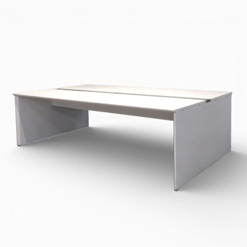 【中古】オカムラ フリーアドレスデスク プロユニット フリーウェイ2414 DP102P MG99 ホワイト 4名用連結デスク 中古オフィス家具 KK20811