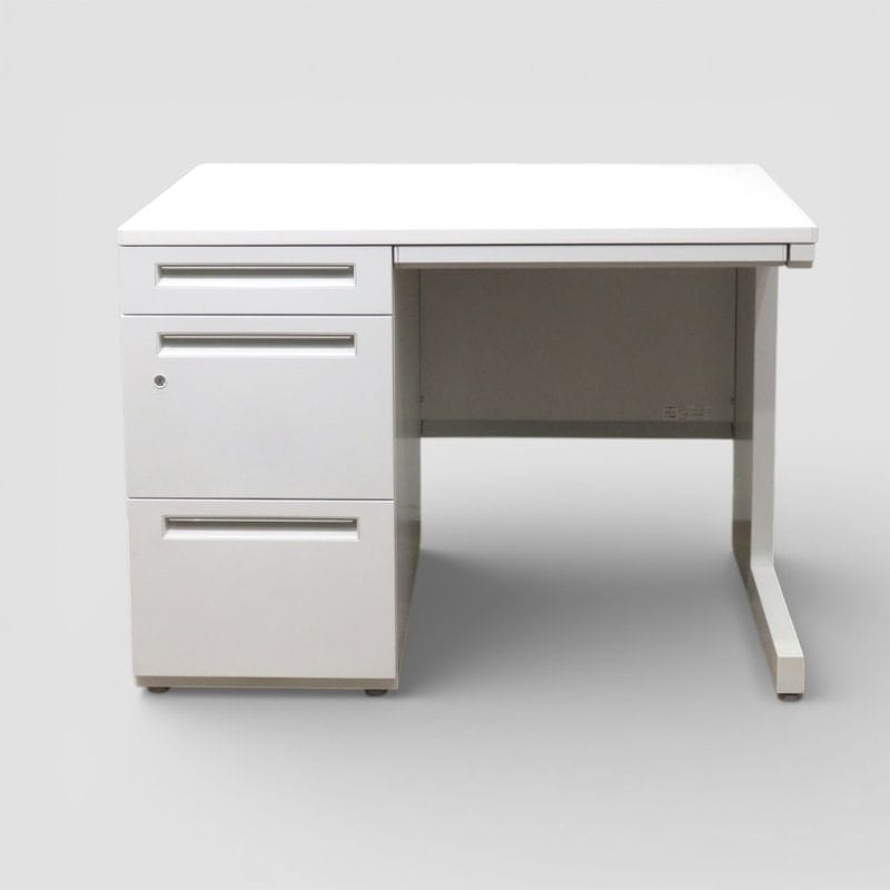 【中古】内田洋行 片袖デスク スカエナ SFP1000P OW ホワイト 幅1200mm 奥行700mm 事務机 左袖机 オフィスデスク AG20816 中古オフィス家具