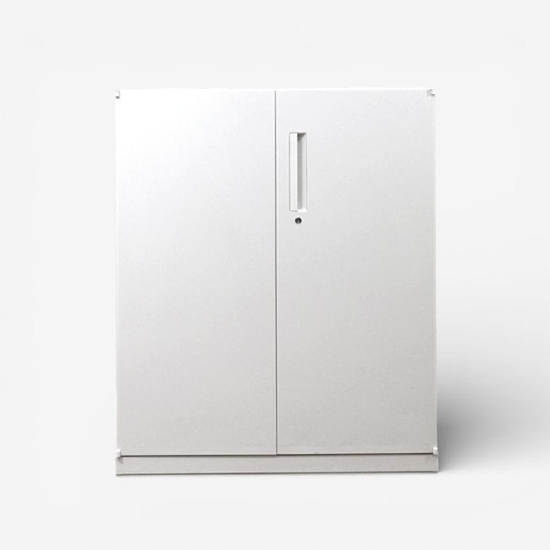 【中古】内田洋行 両開き書庫 HSシリーズ 5-820-5202 N2 ホワイト 幅900mm 奥行450mm 高さ1115mm キャビネット 収納庫 AG・YH20817 中古オフィス家具