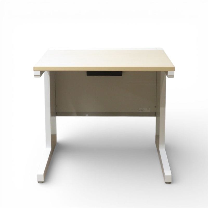 【中古】イナバ 平デスク DU-FPセット 255711 ナチュラル 事務机 幅800mm 奥行700mm オフィスデスク プリンター台 配線口 AG20839 中古オフィス家具