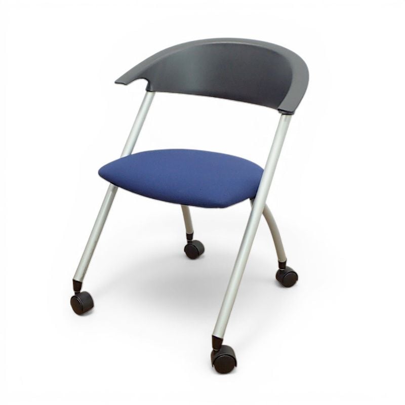 コクヨ ミーティングチェア CK-280シリーズ ブルー スタッキングチェア 会議椅子  EG20751 中古オフィス家具