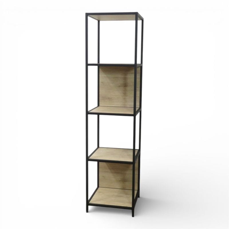 【中古】 コクヨ オープンシェルフ ジューク SJKA-TSW- MX12 ナチュラル/ブラック W430mm D430mm H1730mm 収納棚 陳列棚 中古オフィス家具 AG20667 