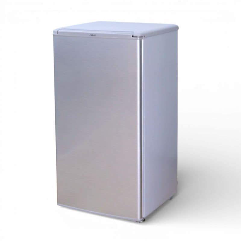 【中古/美品】アクア 74L 1ドア冷蔵庫 AQR-8G シルバー 中古オフィス家電 YH20859