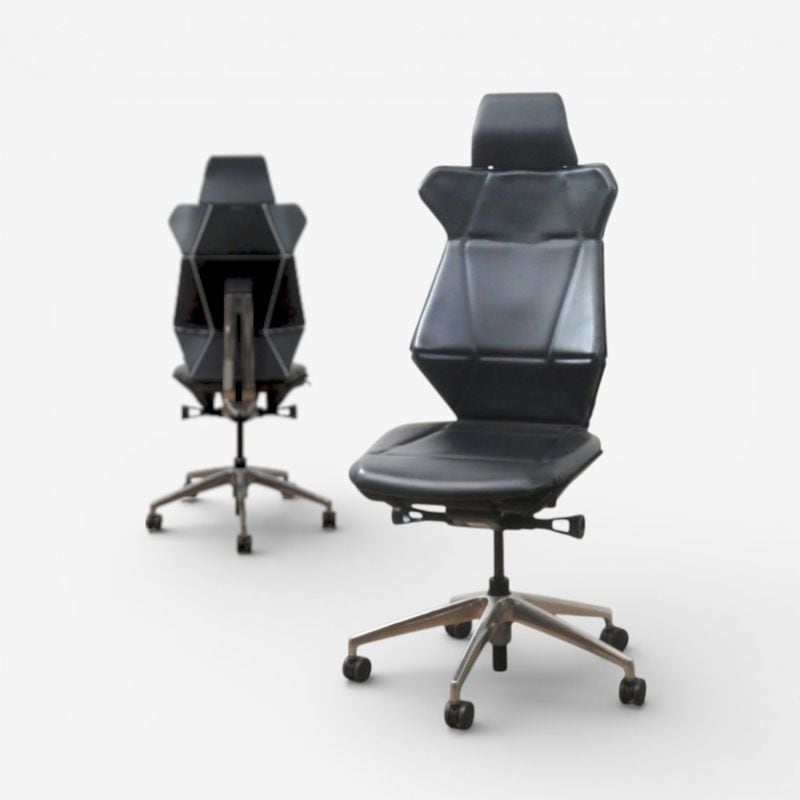 【中古】イトーキ オフィスチェア フリップフラップ KF-827DG-ZT T1 ブラック 肘無し DG張地 ハイバック ヘッドレスト 中古オフィス家具 AG19981-1