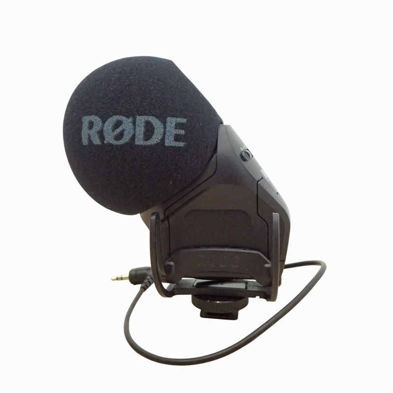 【中古】RODE 外部マイク Stereo VideoMic Pro ステレオオンカメラマイク ブラック 動画撮影 Vlog インタビュー 134×80×115mm 中古オフィス家具 EG20318