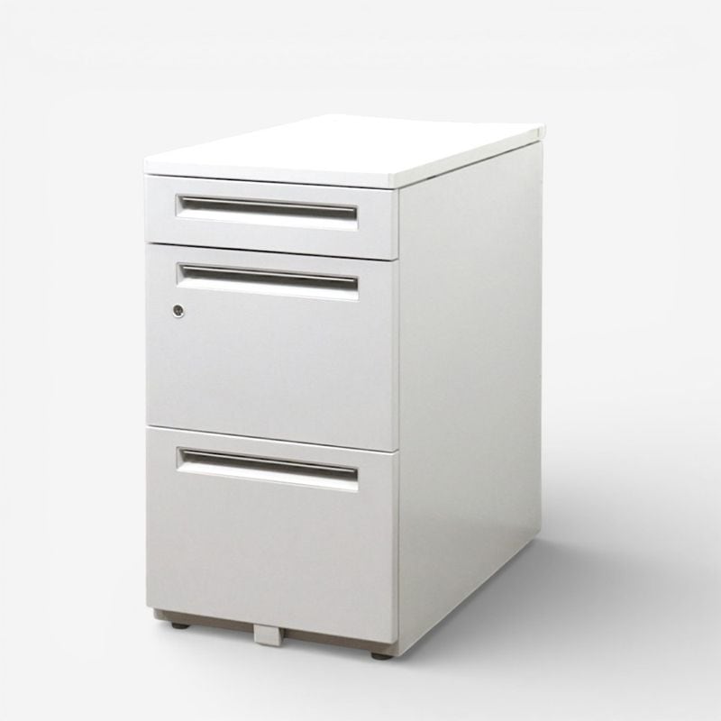 【中古】ウチダ 3段脇机 SP047-A4-3LSK OW ホワイト 幅400mm 奥行700mm 高さ720mm サイドキャビネット 脇デスク 袖机 中古オフィス家具 AG20820 