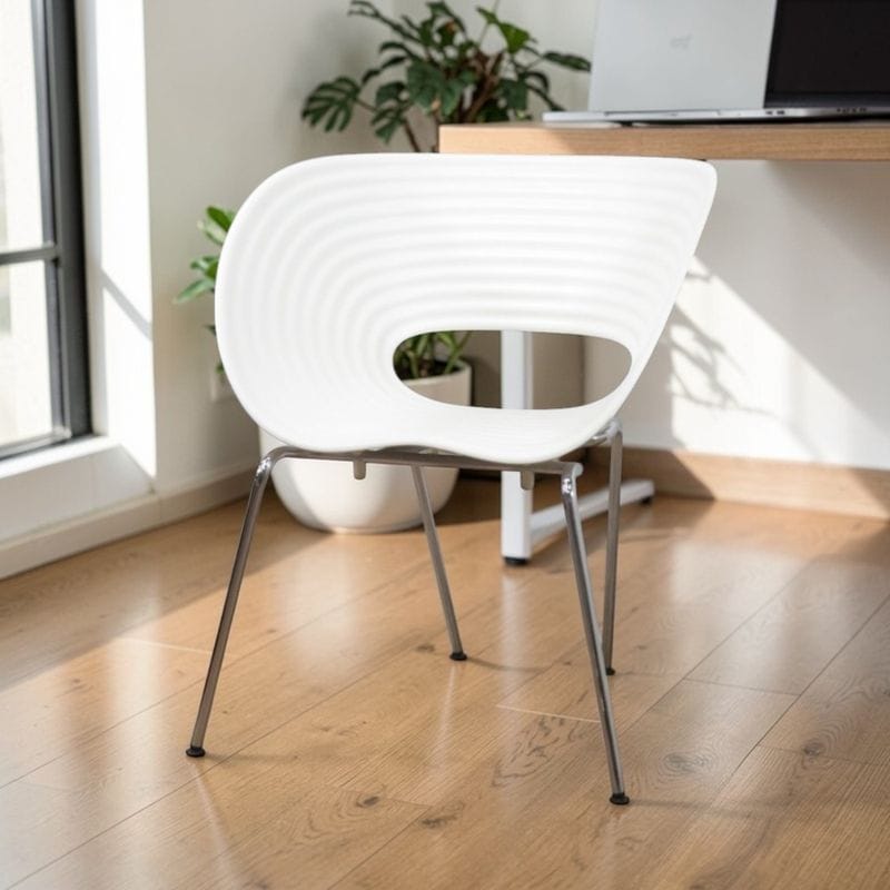 【中古】 ヴィトラ スタッキングチェア トムバック ホワイト Tom Vac ミーティングチェア 会議椅子 中古オフィス家具 AG20822