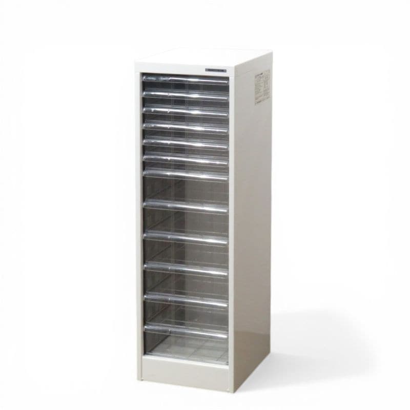 【中古】 ナカバヤシ ファイルキャビネット アバンテV2 AF-H12シロ ホワイト 浅型6段 深型6段 ファイルケース 中古オフィス家具 YH20834