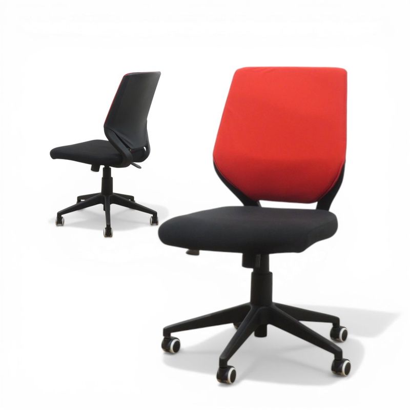 【中古】カグクロ オフィスチェア CN-309-BK-RD レッド 事務椅子 ビジネスチェアCN 肘無し パソコンチェア 中古オフィス家具 AG20868