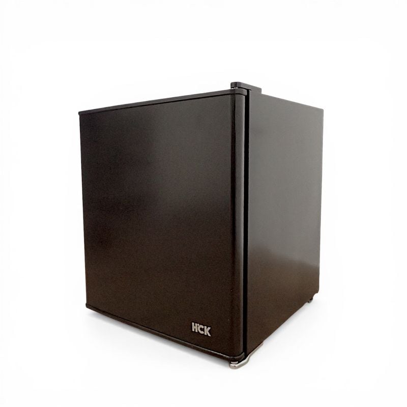 【中古】HCK 小型冷蔵庫 BC-46D 34L 電気冷蔵庫 23年年製 ブラック 省スペース冷蔵設備 W430×D475×H510 中古オフィス家具 EG20877