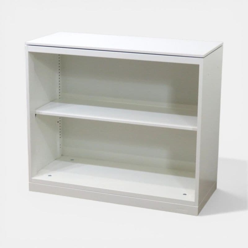 【中古】オカムラ オープン書庫 4H511Y ZA75 ホワイト 幅900mm 奥行400mm 高さ780mm キャビネット 収納庫 書類棚 ラック 中古オフィス家具 AG21010