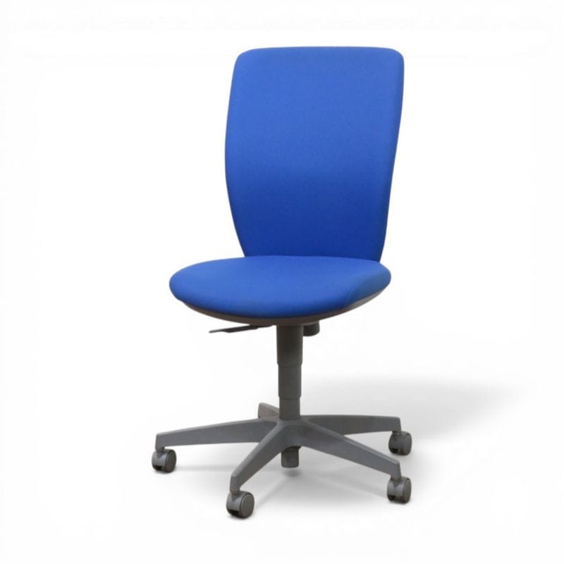 【中古】コクヨ オフィスチェア チェロ CRS-G272F4HSN68 ブルー 事務椅子 肘無し パソコンチェア 布張り 中古オフィス家具 AG21029 